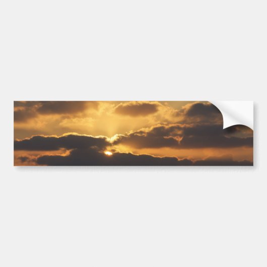Zonsondergang Bumpersticker (Voorkant)