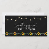 Zonsondergang Cadeaubon met Zonnebloem (Voorkant)