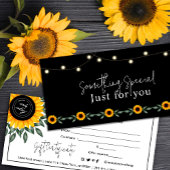 Zonsondergang Cadeaubon met Zonnebloem