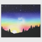 zonsondergang cadeaupapier (Vlak)