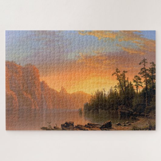 Zonsondergang, Californië, Albert Bierstadt Legpuzzel (Horizontaal)