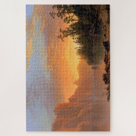 Zonsondergang, Californië, Albert Bierstadt Legpuzzel (Verticaal)