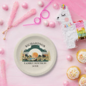  Zonsondergang Camping Trip Familie Reünie Papieren Bordje (Feest)