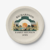  Zonsondergang Camping Trip Familie Reünie Papieren Bordje (Voorkant)