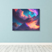 Zonsondergang Canvas Afdruk (Insitu (Houten vloer))