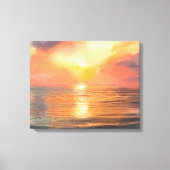 Zonsondergang Canvas Afdruk (Voorkant)