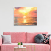 Zonsondergang Canvas Afdruk (Insitu (Woonkamer))