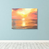 Zonsondergang Canvas Afdruk (Insitu (Houten vloer))