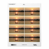 Zonsondergang Chao Phraya Rivier ... Ayutthaya, Th Etiket (Full Sheet)