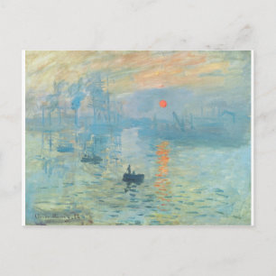 Zonsondergang - Claude Monet Briefkaart