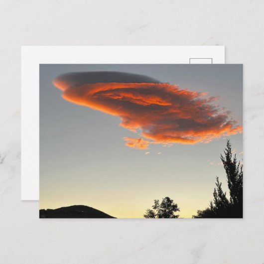 Zonsondergang Cloud in Reno, Nevada Briefkaart (Voorkant / Achterkant)