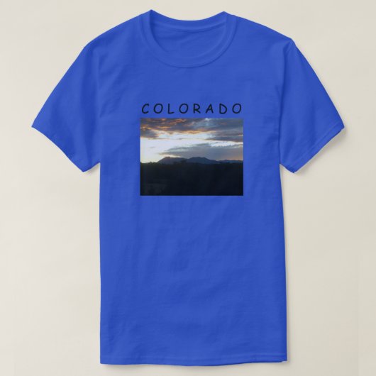 Zonsondergang Colorado T-shirt (Design voorkant)