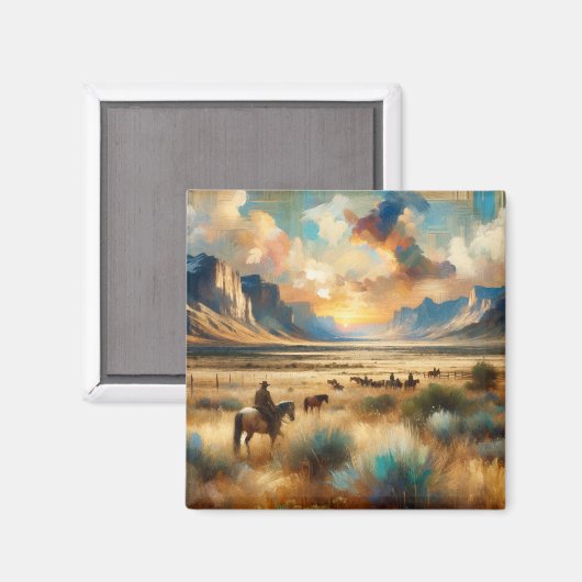 zonsondergang Corral: Prairie Magnet (Voorkant / Achterkant)