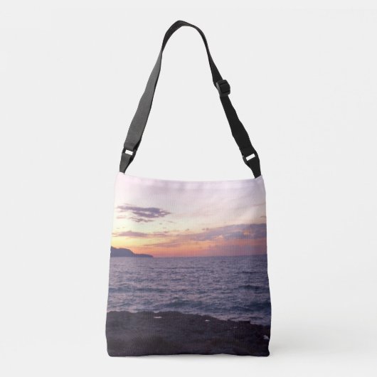 Zonsondergang Cross Body Tas (Achterkant)