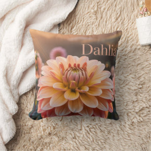 Zonsondergang Dahlia Tuin Kussen