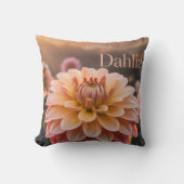 Zonsondergang Dahlia Tuin Kussen (Voorkant)