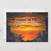 Zonsondergang Dank u 2584 Bedankkaart (Voorkant)