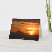 Zonsondergang Dankjewel Kaart met woorden (Achterkant)