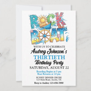 Zonsondergang Diner Cruise Rock The Boat Verjaarda Kaart