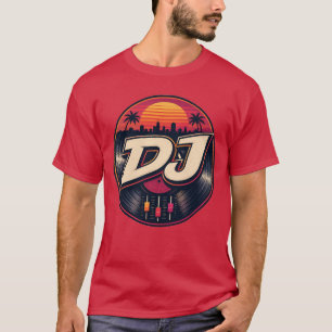 Zonsondergang DJ Grafische T-Shirt