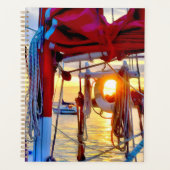 Zonsondergang door de Lifebuy Spiral Planner (Voorkant)