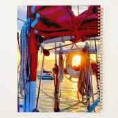 Zonsondergang door de Lifebuy Spiral Planner (Achterkant)