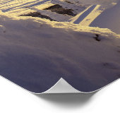 Zonsondergang door de Snowghosts bij Big Mountain Poster (Hoek)