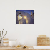 Zonsondergang door de Snowghosts bij Big Mountain Poster (Keuken)