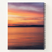 Zonsondergang door een Lake Yoga Teacher Yoga Inst Notitieboek (Achterkant)