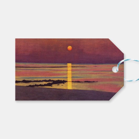 Zonsondergang (door Félix Vallotton) Cadeaulabel (Voorkant (Horizontaal))