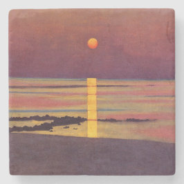 Zonsondergang (door Félix Vallotton) Stenen Onderzetter