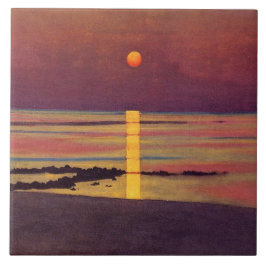 Zonsondergang (door Félix Vallotton) Tegeltje