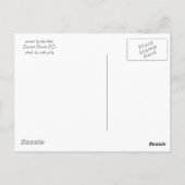 zonsondergang door het briefkaart van het meer (Achterkant)