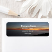 zonsondergang door het meer, Kingston, Ontario, Ca Etiket (Insitu)