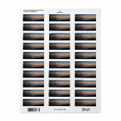 zonsondergang door het meer, Kingston, Ontario, Ca Etiket (Full Sheet)