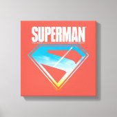 Zonsondergang door het S-Shield Canvas Afdruk (Voorkant)