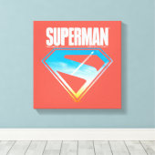 Zonsondergang door het S-Shield Canvas Afdruk (Insitu (Houten vloer))