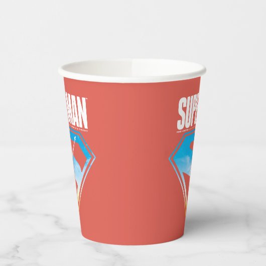 Zonsondergang door het S-Shield Papieren Bekers (Links)