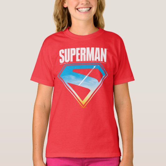 Zonsondergang door het S-Shield T-shirt (Voorkant)