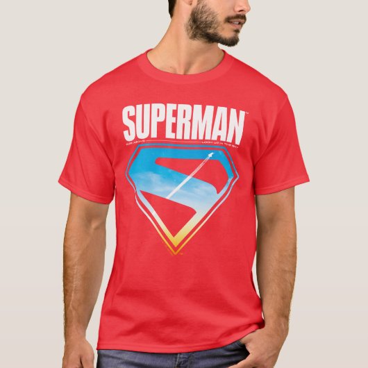 Zonsondergang door het S-Shield T-shirt (Voorkant)