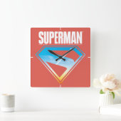 Zonsondergang door het S-Shield Vierkante Klok (Huis)