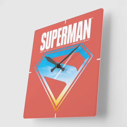 Zonsondergang door het S-Shield Vierkante Klok (Hoek)