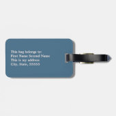 Zonsondergang door het Sand Dollar Bagagelabel (Achterkant horizontaal)