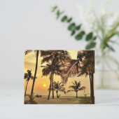 Zonsondergang door het Zee Briefkaart (Staand voorkant)