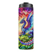 zonsondergang Dragon 16oz Thermosbeker (Voorkant)