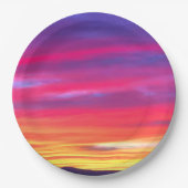 Zonsondergang Dromen: Levendig Papieren Bordje (Voorkant)