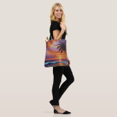 Zonsondergang Dromen Tropisch strand Tote Bag (Op model)