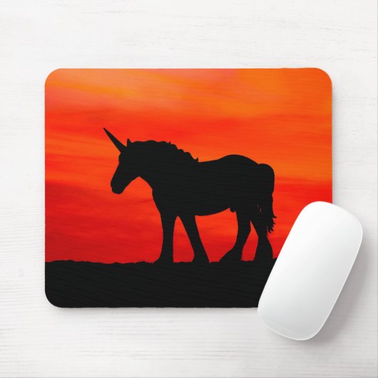 zonsondergang Eenhoorn Muismat (Met muis)