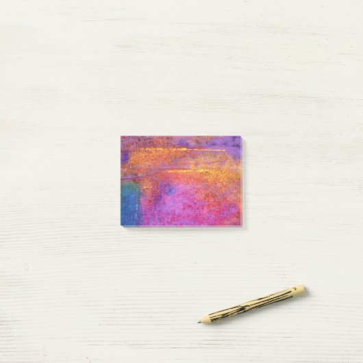 Zonsondergang Emotie, dromerig, mauve, lila abstra Post-it® Notes (Op bureau)