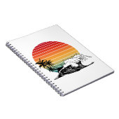 Zonsondergang en golf notitieboek (Rechterzijde)